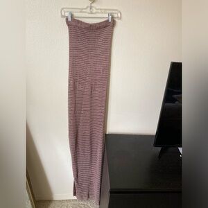 MIMII London Women’s Crochet Knit Skirt Slit Brown Size XS Vacation